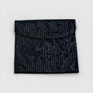 VTG 50/60s Beaded Black Clutch Purse |  "Bags By Joseph"